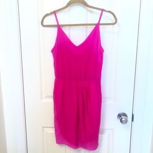 Amanda Uprichard Hot Pink Silk Dress